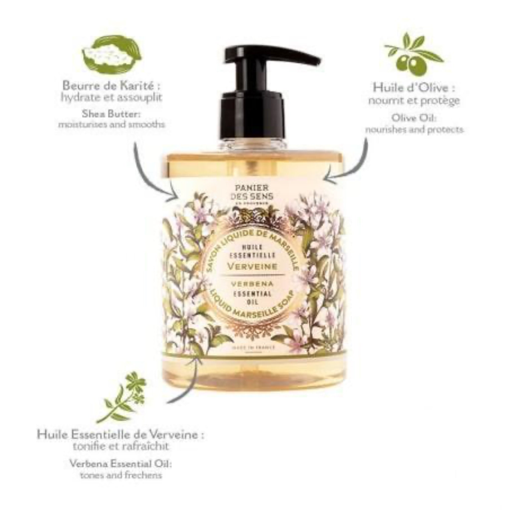 Energizing Verbena Liquid Marseille Soap | Panier des Sens